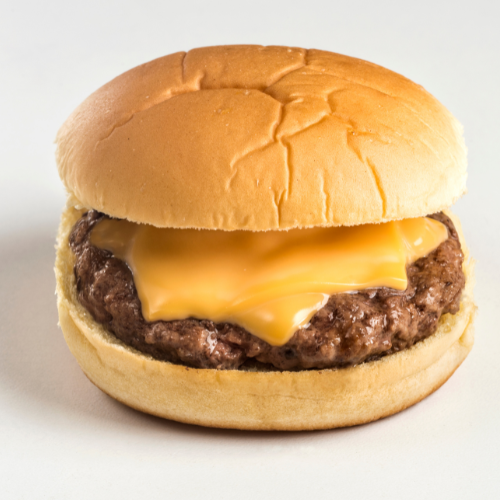 Cheese Burger with fries