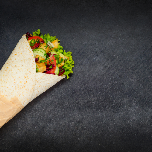 Spicy mixed-Vegetable Shawarma