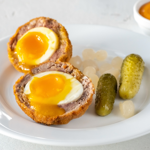 Scotch Egg with Brown Sauce