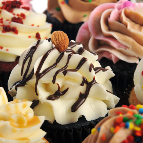 A box of Cupcakes varieties (6 Cupcakes)