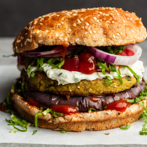 Veggie Burger Combo: Veggie Burger + Fries
