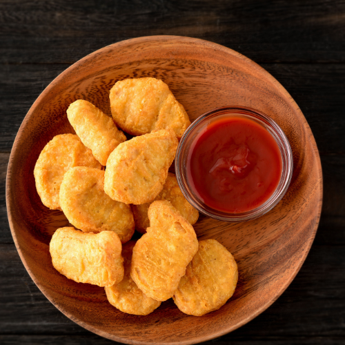 6 Chicken nuggets wings