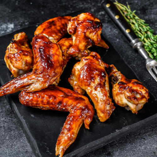 4 BBQ wings