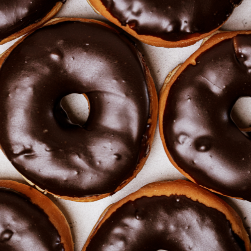 A box of Chocolate Donuts ( 6 Donuts)